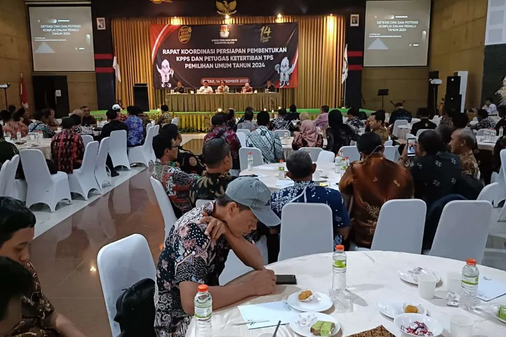 Persiapan Pemilu 2024, KPU Kabupaten Blitar Koordinasi Pembentukan KPPS dan TPS