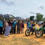 Wakil Bupati Mukomuko Kibarkan Bendera Start Enduro and Trial Adventure Mekar Jaya 2