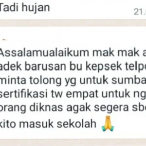 sumbangan uang sertifikasi guru