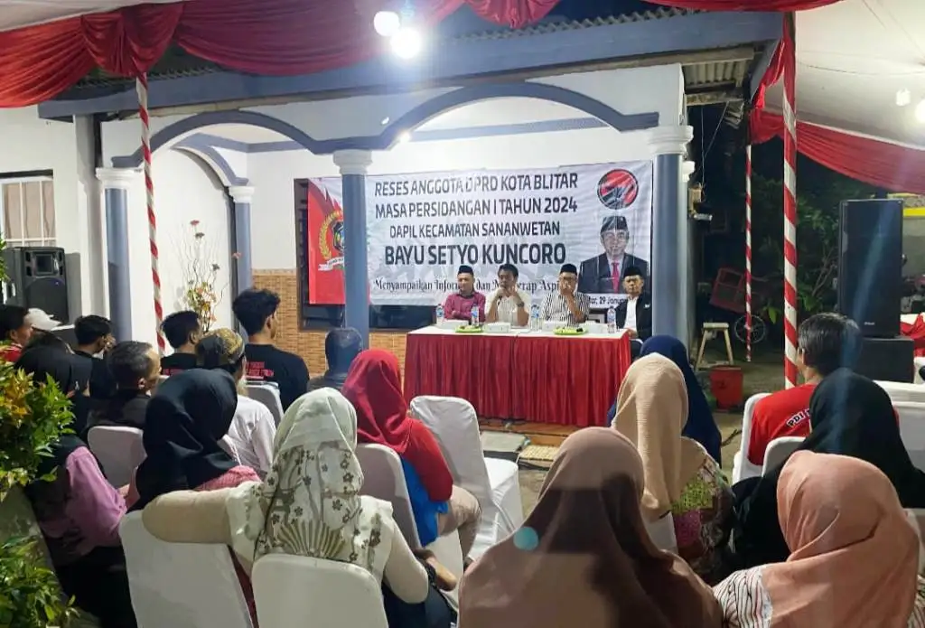Bayu Setyo Kuncoro Gelar Reses di Kota Blitar, Bahas Pembinaan Generasi Muda