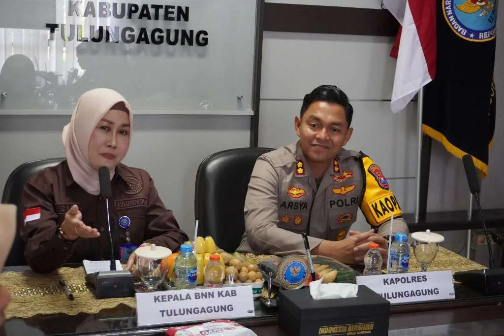 BNNK dan Polres Tulungagung Tandatangani Perjanjian Kerjasama Program P4GN