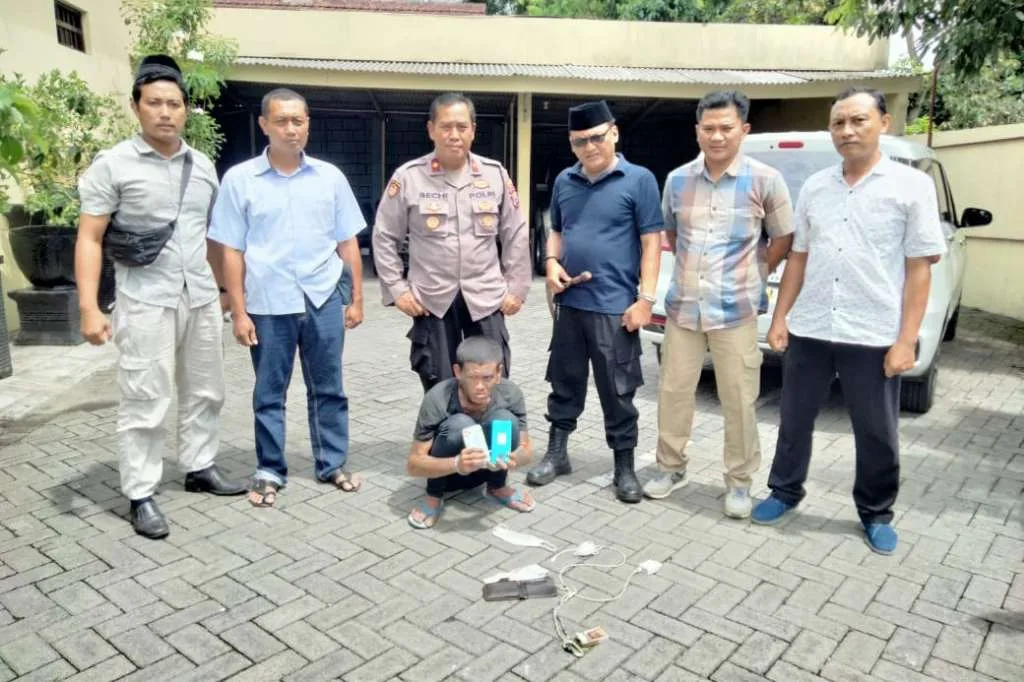 Curi Ponsel Iphone dan Uang, Pemuda Ini Berhasil Diamankan Polsek Sukorejo