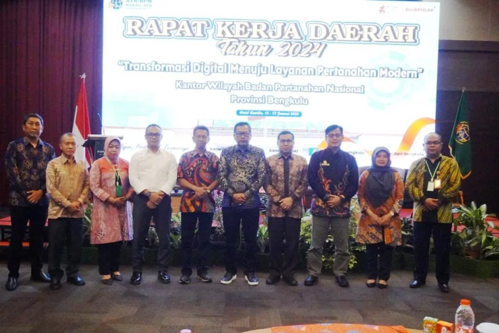 Pemprov Bengkulu Dukung Reforma Agraria dan Program PTSL 2024
