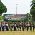 Pengamanan Pemilu 2024, Walikota Tegal dan Forkopimda Cek Kesiapan Pasukan