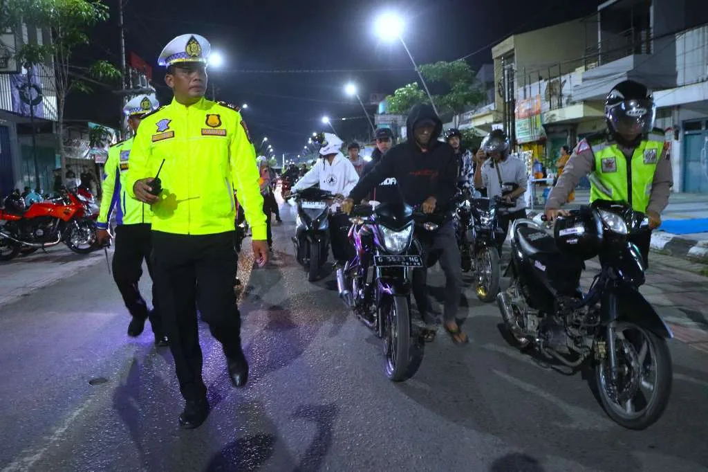 Polres Tegal Kota Tindak Tegas Knalpot Brong Jelang Pemilu 2024