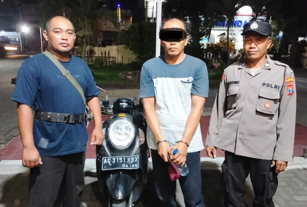 Polsek Srengat Berhasil Tangkap Pelaku Pencurian Motor dengan Modus Perantara