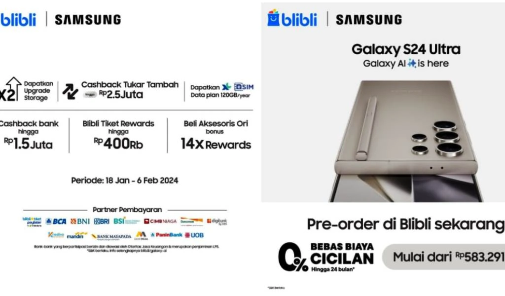 Pre-order Epik Galaxy S24 Series di Blibli, Dapatkan Promo dan Keuntungannya!