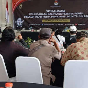 Sosialisasi Aturan Iklan Kampanye Pemilu, KPU Blitar Ingatkan Media dan Jurnalis