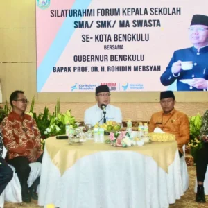 Gubernur Rohidin Mersyah Ajak Kepala Sekolah MKKS Sebelum Penerimaan Siswa Baru 2024