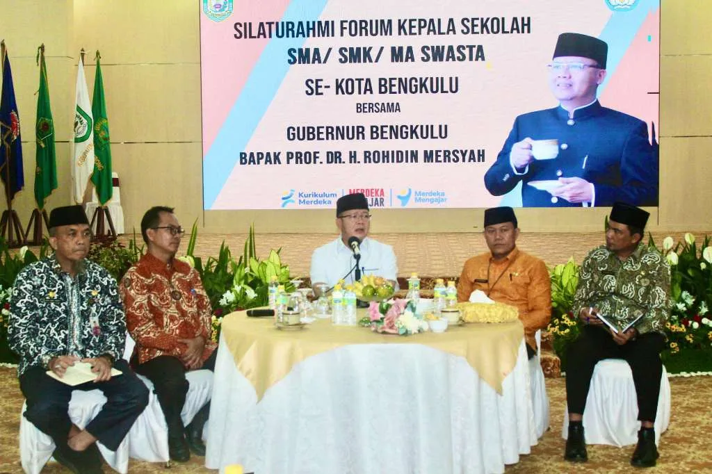 Gubernur Rohidin Mersyah Ajak Kepala Sekolah MKKS Sebelum Penerimaan Siswa Baru 2024
