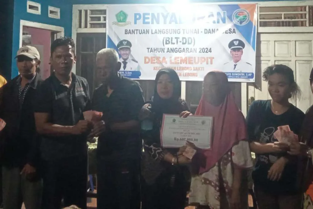 Pemdes Lemeu Pit Salurkan BLT-DD 2024, KPM Dapat Rp.600 Ribu per 2 Bulan