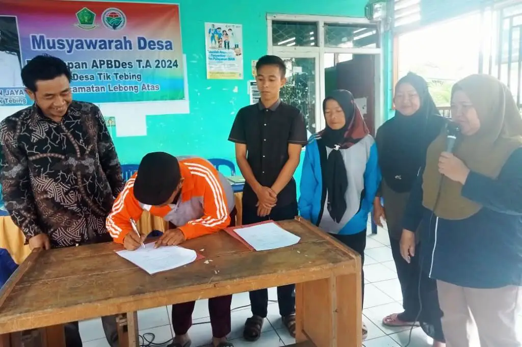 Pemdes Tik Tebing Gelar Musyawarah Penetapan APBDes 2024, Prioritaskan Pembangunan