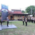 Polres Blitar Kota Gelar Apel Kesiapan dan Kesehatan Personil Pam TPS