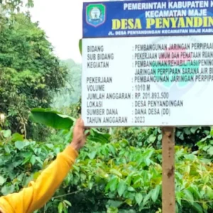 Sumur Dangkal, Pemdes Penyandingan Bangun Jaringan Perpipaan Air Bersih