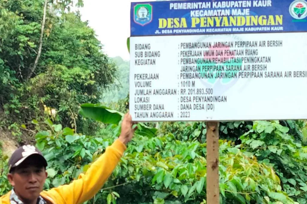 Sumur Dangkal, Pemdes Penyandingan Bangun Jaringan Perpipaan Air Bersih