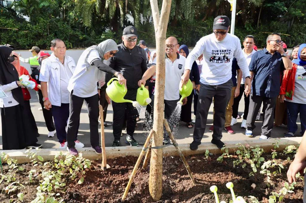 Wujudkan Kota Hijau, Pemkot Jakarta Pusat Laksanakan Penanaman Pohon Pelindung