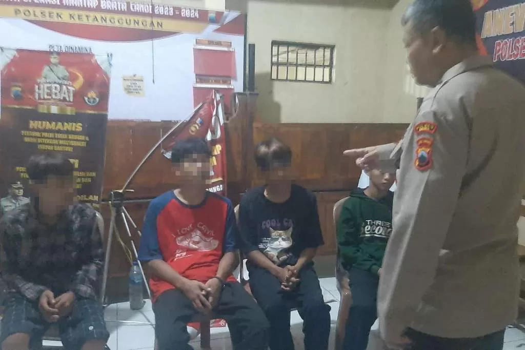 10 Remaja Tawuran di Ketanggungan Berhasil Diringkus Polisi