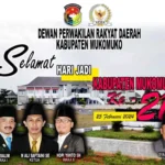 DPRD KABUPATEN MUKOMUKO MENGUCAPKAN SELAMAT HARI JADI KABUPATEN MUKOMUKO KE-21