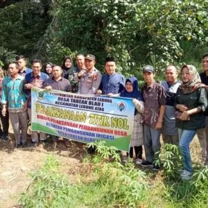 Pemdes Tabeak Blau I Bangun Irigasi Permanen di Dusun Tiga