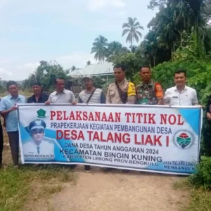 Pemdes Talang Liak I Gelar Pra Pelaksanaan Proyek Irigasi Baru