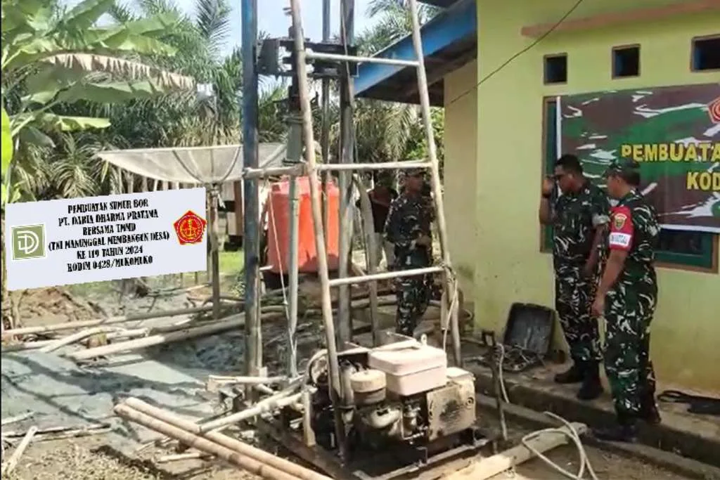 PT DDP Dukung Program Pembangunan Sumur Bor dari TMMD