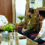 Sekda Isnan Fajri Sambut Silaturahmi Dirut Baru BPD Provinsi Bengkulu