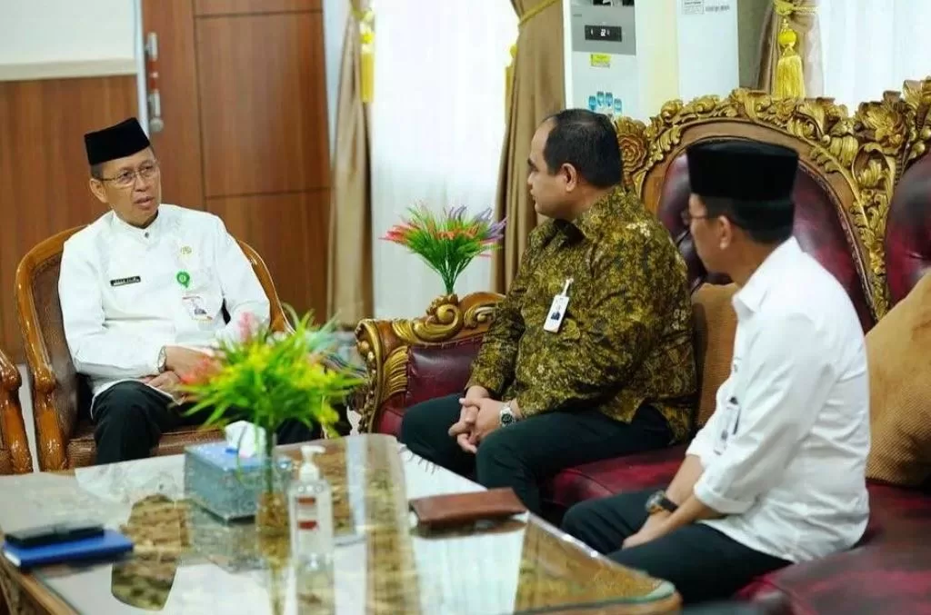 Sekda Isnan Fajri Sambut Silaturahmi Dirut Baru BPD Provinsi Bengkulu