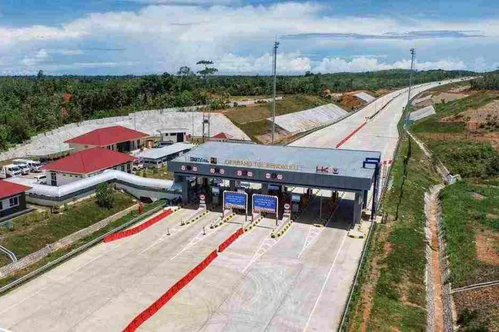 Jalan tol Bengkulu yang telah selesai masa pembangunan Sistem Tol Tanpa Berhenti dengan RFID Mulai Diuji di Indonesia