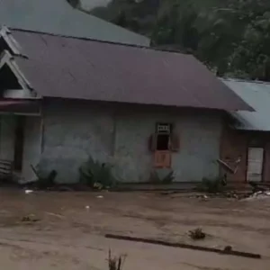 Hujan Deras, Puluhan Rumah Warga Desa Talang Donok Kebanjiran