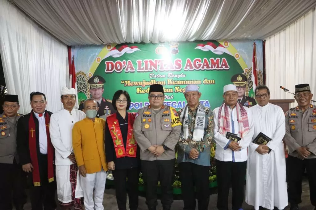 Jelang Pilkada, Polres Tegal Kota Gelar Doa Bersama Lintas Agama 