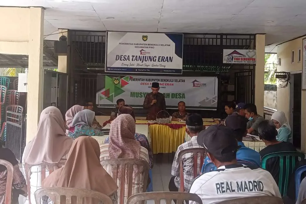 Pemdes Tanjung Eran Gelar Musyawarah Pra Pelaksanaan Pembangunan Desa 