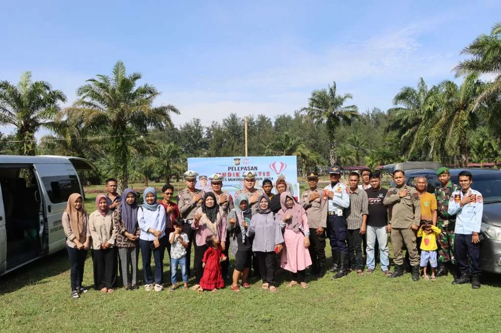Program Mudik Gratis, Polres Mukomuko Lepas 30 Pemudik