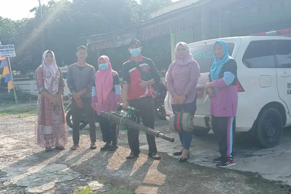 Atasi Penyebaran DBD, Puskesmas Kecamatan Tetap Fogging Desa Sukaraja