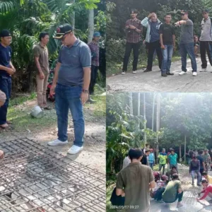 Bukan Pemda, Lubang Menganga di Ulu Tetap Kabupaten Kaur Diperbaiki Dengan Dana Sumbangan