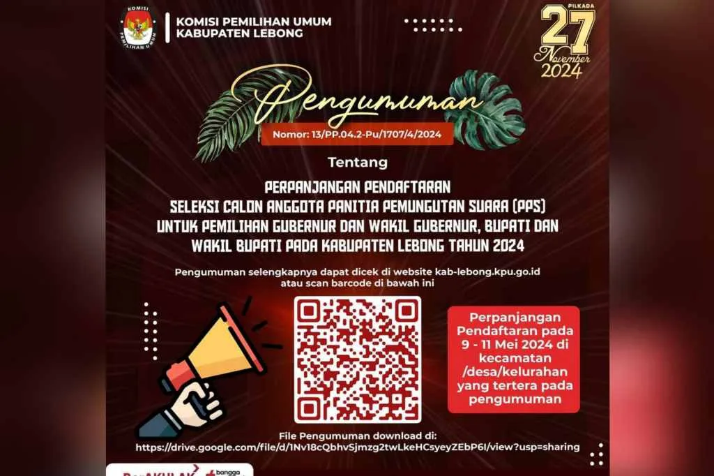 KPU Kabupaten Lebong Perpanjang Masa Pendaftaran PPS