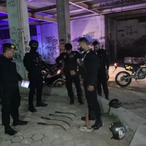 Polres Tegal Kota Amankan 10 Remaja dan Belasan Senjata Tajam