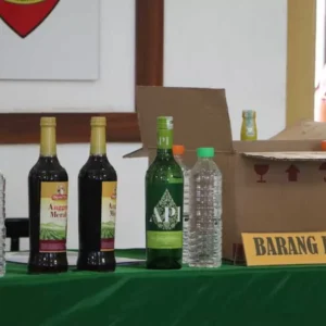 Polres Tegal Kota Gelar Sidang Tipiring, Anggur Merah Jadi Barang Bukti