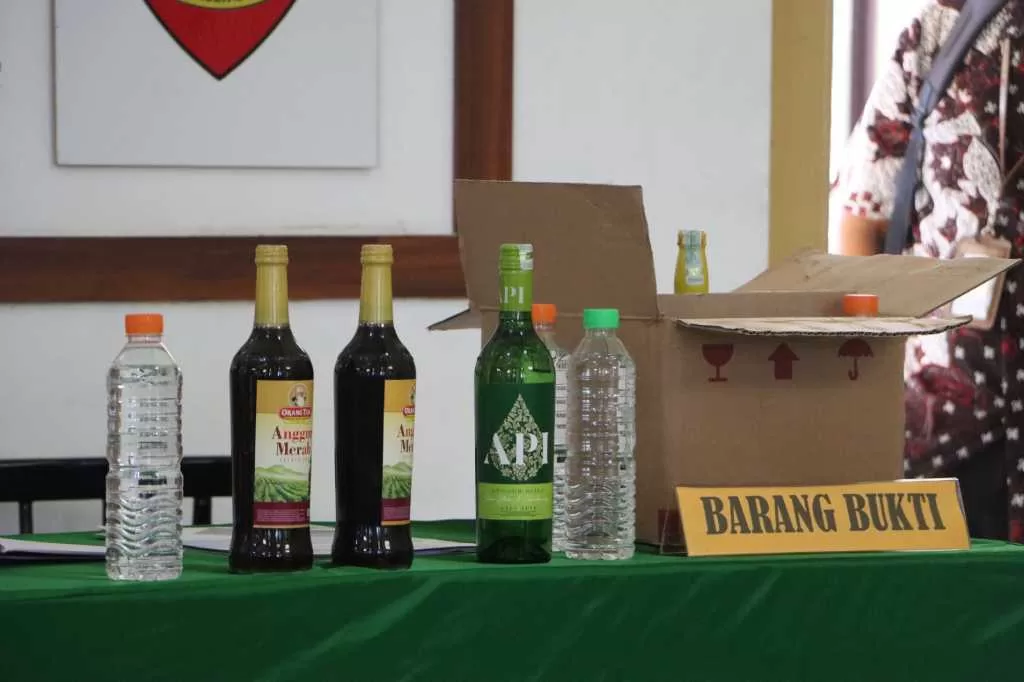 Polres Tegal Kota Gelar Sidang Tipiring, Anggur Merah Jadi Barang Bukti