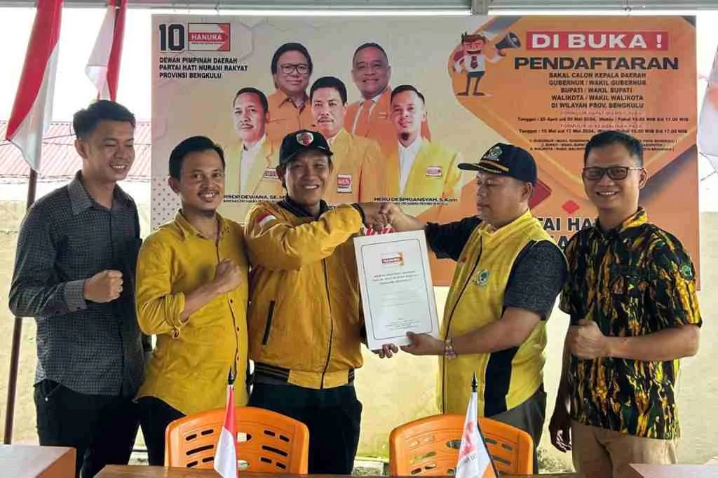 Rohidin Mersyah Kembalikan Formulir ke Partai Hanura, Sinyal Kuat Kepastian Maju Lagi
