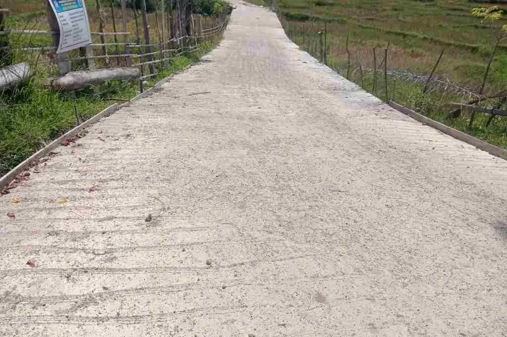 Wow, 1 M3 Rabat Beton Desa Pajar Bulan Ini Telan Anggaran 2,6 Juta