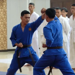 Meriahkan Hari Bhayangkara Ke-78 Polda Bengkulu Gelar Lomba Bela Diri Internal
