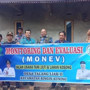 Pembangunan Rumah Baru Warga Talang Liak II di Monev
