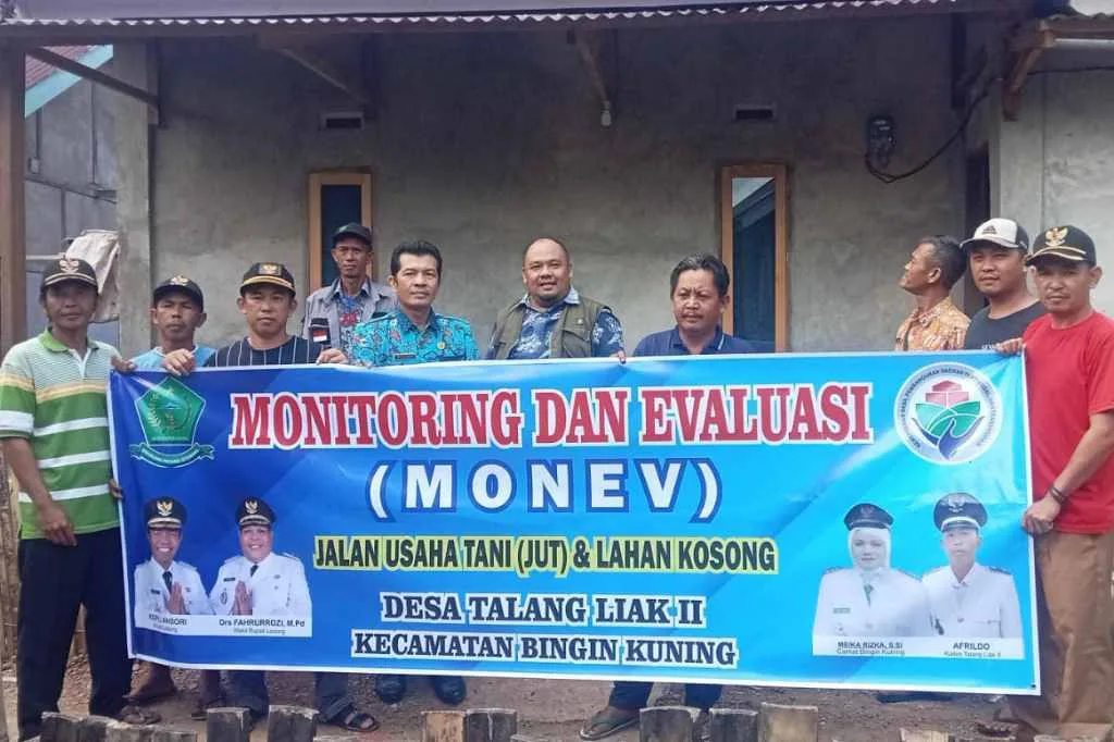 Pembangunan Rumah Baru Warga Talang Liak II di Monev
