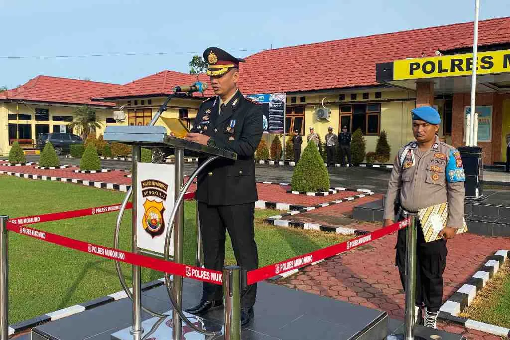 Wakapolres Mukomuko Pimpin Upacara Peringatan Lahir Pancasila 2024