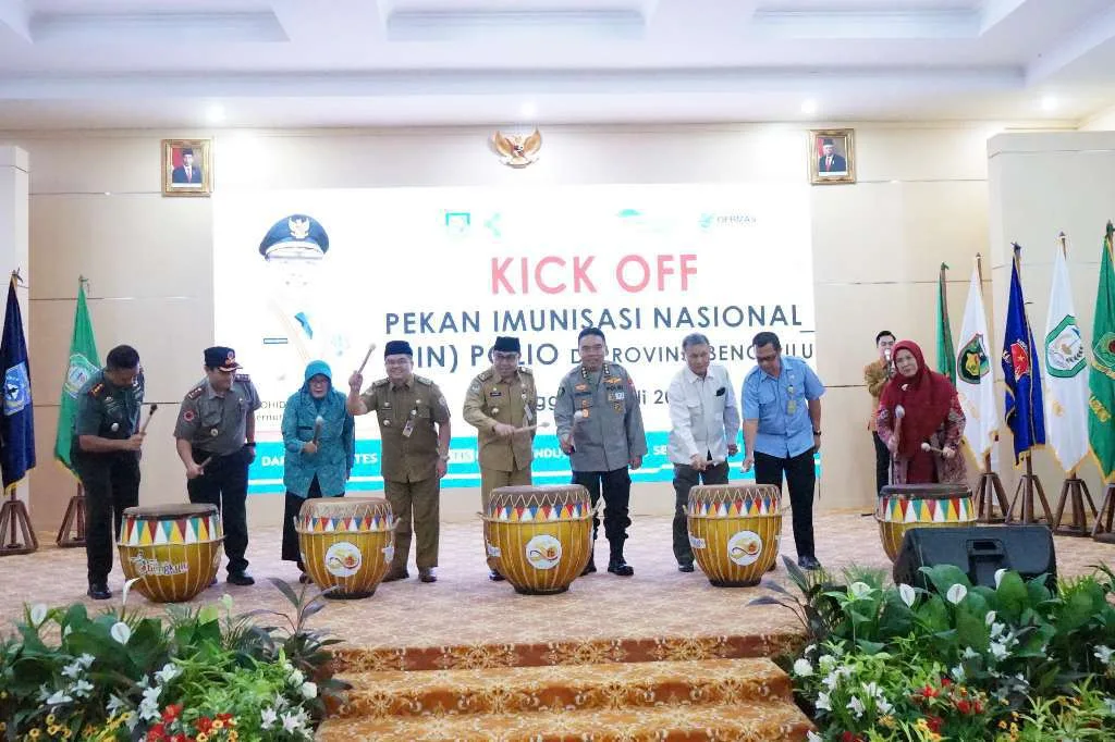 Cegah Penyakit pada Anak-anak, Pemprov Bengkulu Gelar Kick Off PIN Polio Tahap 2