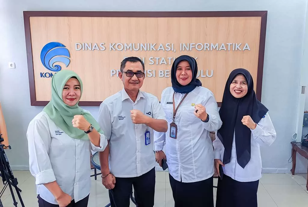 Diskominfotik Provinsi Bengkulu Perkuat Sinergi Bangun Pemberitaan Positif Daerah bersama TVRI Bengkulu