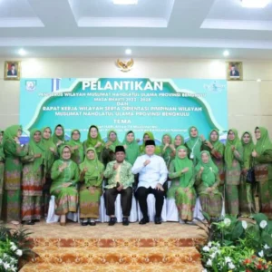 Pelantikan PW Muslimat NU Bengkulu, Rohidin: Selamat Kepada Pengurus Baru