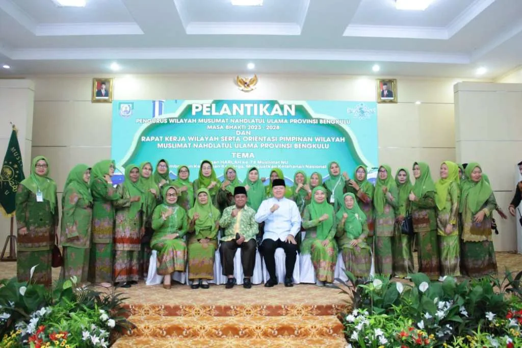 Pelantikan PW Muslimat NU Bengkulu, Rohidin: Selamat Kepada Pengurus Baru