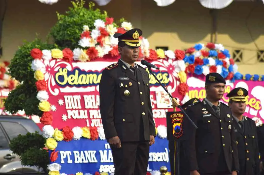 Peringati Hari Bhayangkara ke-78, Polres Tegal Kota Gelar Upacara Secara Sederhana