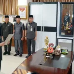 Sekda Provinsi Bengkulu Isnan Fajri Lantik Kepala Dinas LHK Yang Baru
